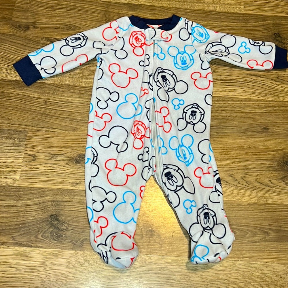 Disney Mickey Mouse Footed Fleece Sleep and Play